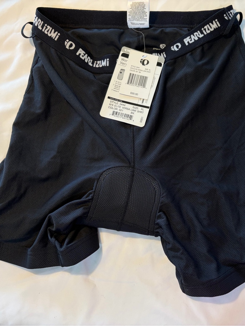 Pearl Izumi Women’s Elite Versa Liner Black Padded Cycling Shorts Size XL